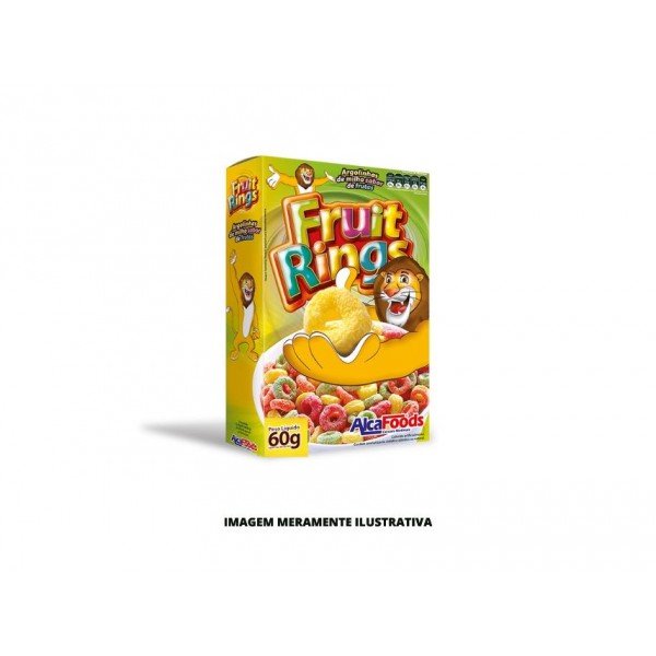 CEREAL - ALCA FOODS - 60g FRUIT RINGS - CX48